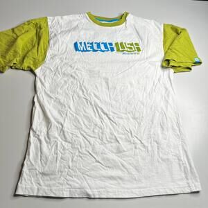 Vintage y2k 00s MECCA‎ Short Sleeve Graphic T-Shirt – White / Green – Men’s XXL